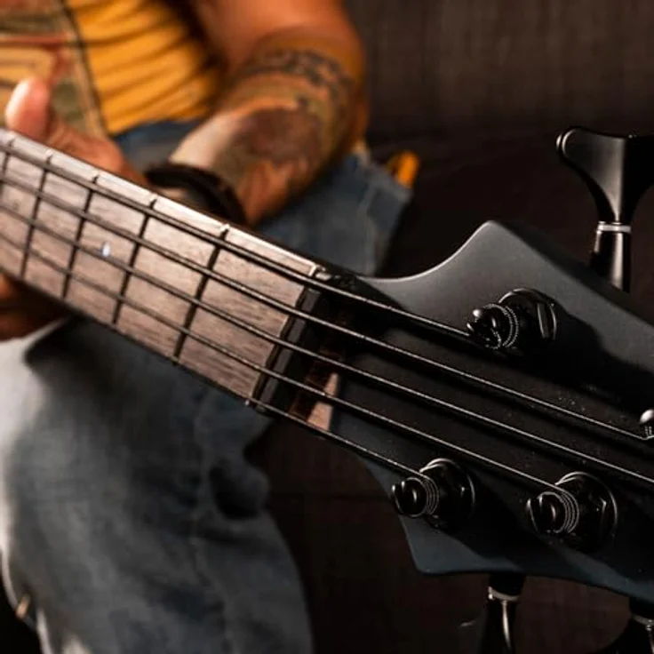 DR Strings Black Dragon DBSMB5-45 Coated, 5-saitiger Tapered Multi-Scale Gitarrensaitensatz aus rostfreiem Stahl mit mikro-dünner Coating, Medium Gauges 45-125 – Bild 5