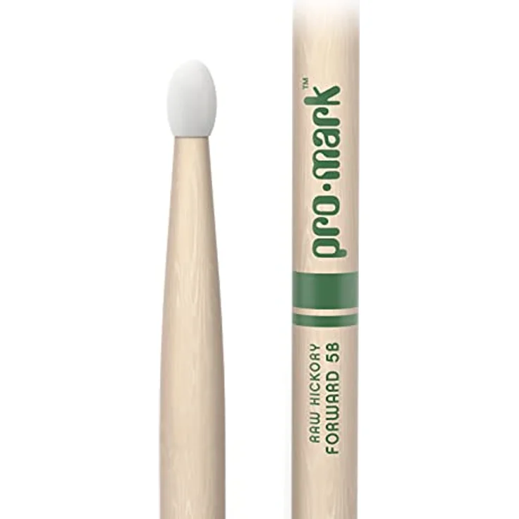 Pro Mark TXR5BN 5B, Hickory Drumsticks mit Nylon-Spitze, unbehandelt, 40,64 cm, Durchmesser 1,5 cm – Bild 2
