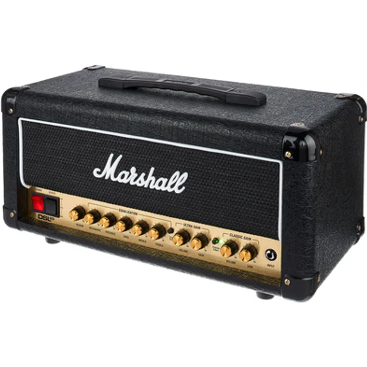 Marshall DSL20HR, E-Gitarren Topteil Verstärker mit 20 Watt, 2 Kanal Fußschalter und EF86 Röhren