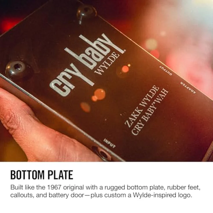 Dunlop Zakk Wylde Cry Baby Wah, WahWah-Pedal mit erweitertem Low-End, Silber-grau – Bild 8