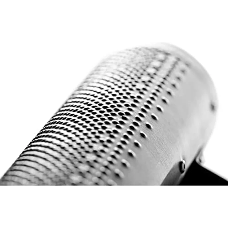 Meinl MGU3 Merengue Güira Small, Stahlguiro in Silber aus gebürstetem Stahl, inklusive ABS Scraper – Bild 4