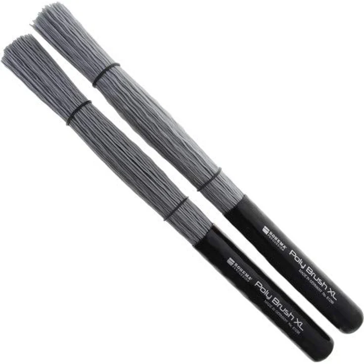 Rohema Poly Brush XL, Drumsticks mit Gummigriff, Länge 365mm, Durchmesser 26mm, Kunststoffstäbe, Made in Germany – Bild 3