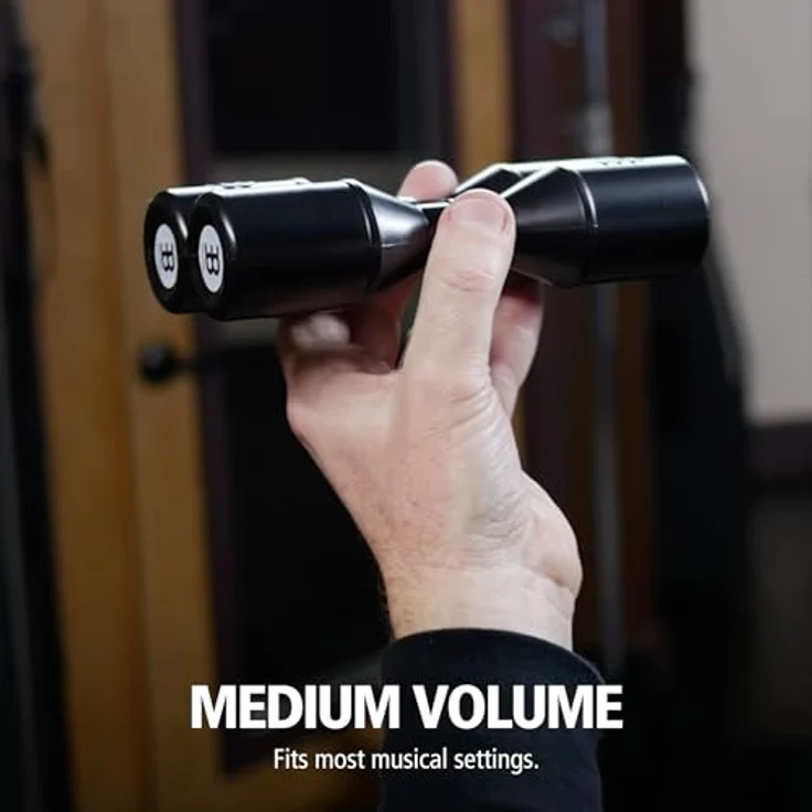 Meinl SH4BK Live Shaker, Percussion Shaker von Luis Conte mit mittelweichem Sound, kompakt und leicht, schwarz – Bild 4