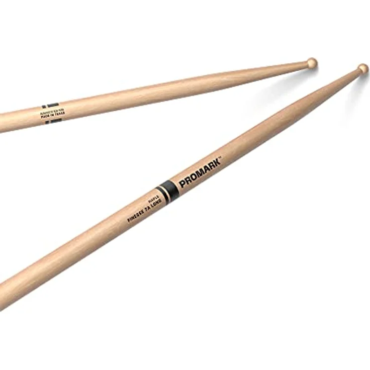 Pro Mark 7A Finesse Long, Drumsticks aus Ahornholz mit rundem Holzkopf, Länge 41,9 cm, Durchmesser 1,35 cm – Bild 1