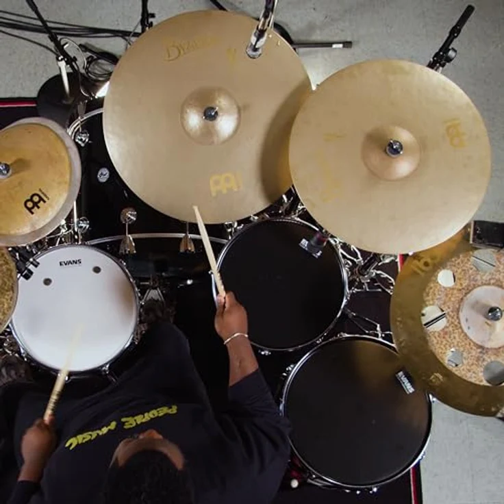 Meinl 22" Byzance Sand Crash/Ride, Benny Greb Signature Becken mit warmem Vintage Klang, sandgestrahlt und gehämmert, inklusive Beckennieten – Bild 9