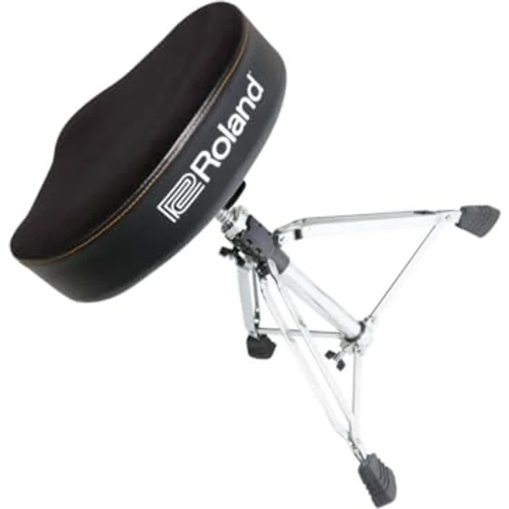 Roland Drum-Hocker-Sattel RDT-S, Schlagzeughocker mit Velour-Sitz und höhenverstellbarer Spindel, schwarz – Bild 5