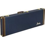 Fender Guitar Case ST/T, Gitarrenkoffer für Strat und Tele Modelle, Navy Blue mit Orange Acryl Innenfutter