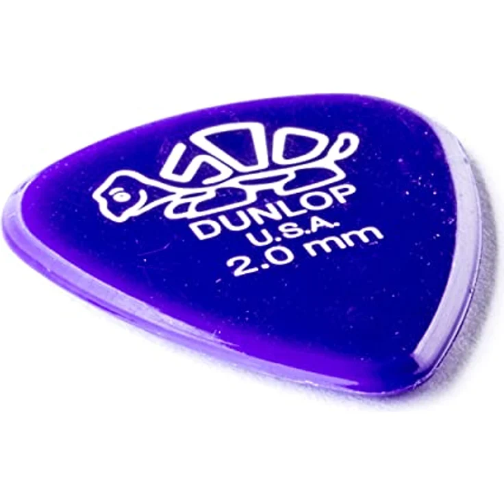 Dunlop Delrin 500 Plektrum Set, 72 Stück, 2,0 mm, dunkelviolett – Bild 3