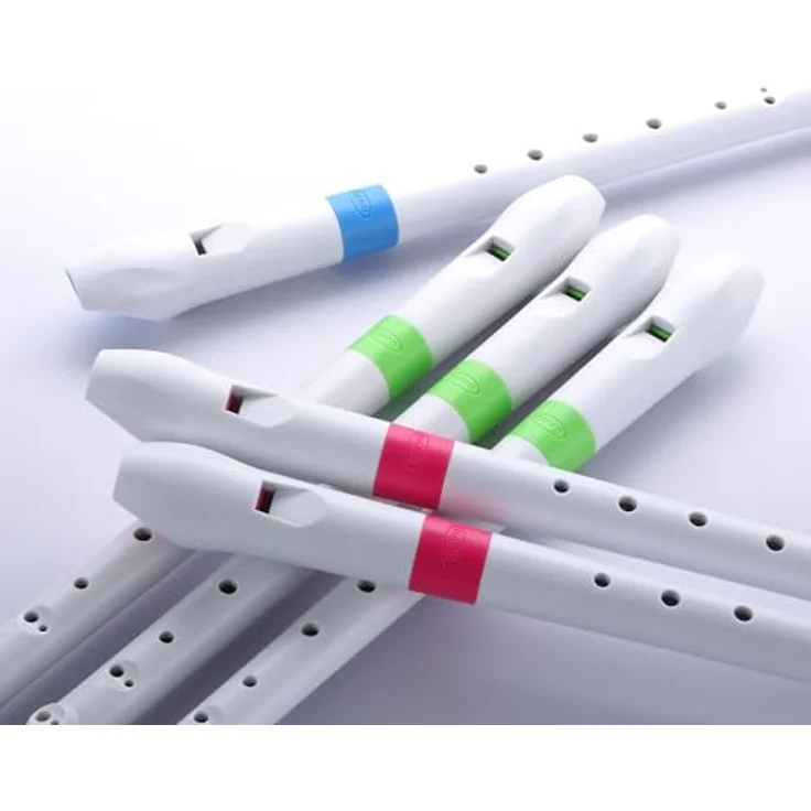 Nuvo Soprano Recorder, deutsche Griffweise, Stimmung C, Doppelloch, weiß-grün, inkl. Hülle und Grifftabelle – Bild 4
