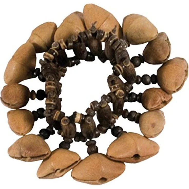 Terre Bracelet Shaker Cha Cha Nut, Holzperlenarmband mit präzisem Ton für Percussion und Gitarrenspiel – Bild 2
