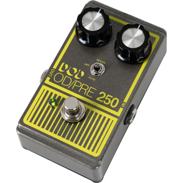 Digitech DOD Overdrive Preamp 250-X, Overdrive-Pedal mit True Bypass, 3-Weg Mini-Switch und verbesserter Schaltung, Vintage-Lackierung