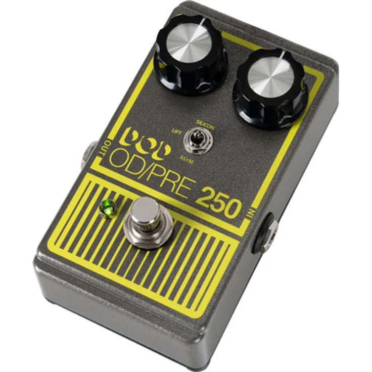 Digitech DOD Overdrive Preamp 250-X, Overdrive-Pedal mit True Bypass, 3-Weg Mini-Switch und verbesserter Schaltung, Vintage-Lackierung