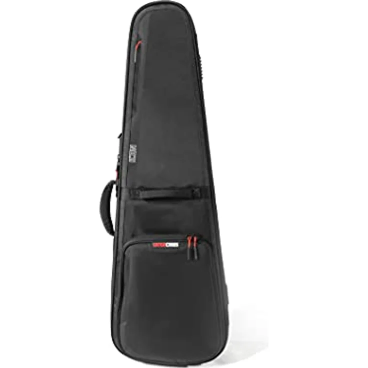 Gator Icon Dreadnought Ac. Guitar BK, Gigbag für Dreadnought Westerngitarre, witterungsbeständiges schwarzes 1000D Nylon, mit versteckten Rucksackgurten und Regenhülle – Bild 1