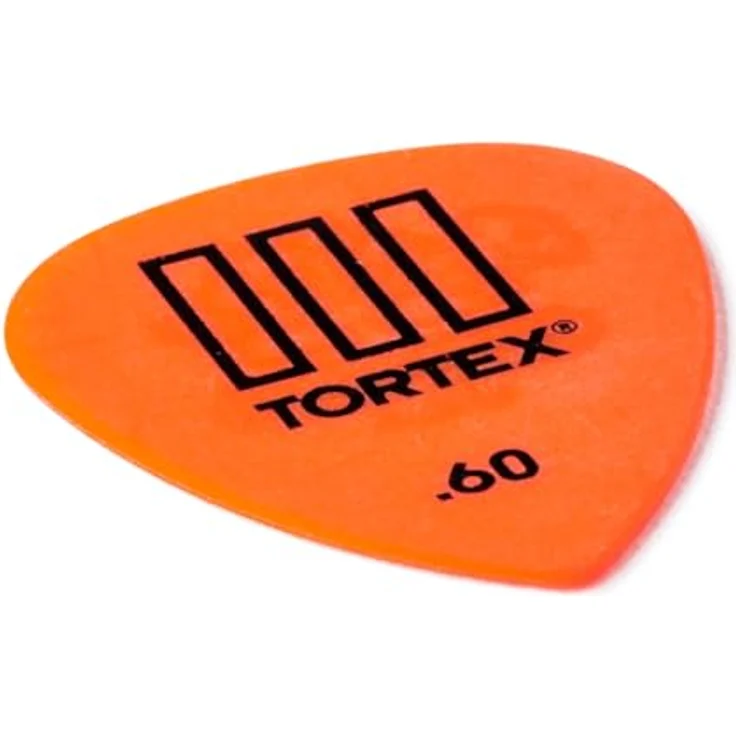 Dunlop Tortex III Riffle 060 Pack, Plektren Set mit 12 Stück, Stärke 0,60, orange – Bild 3