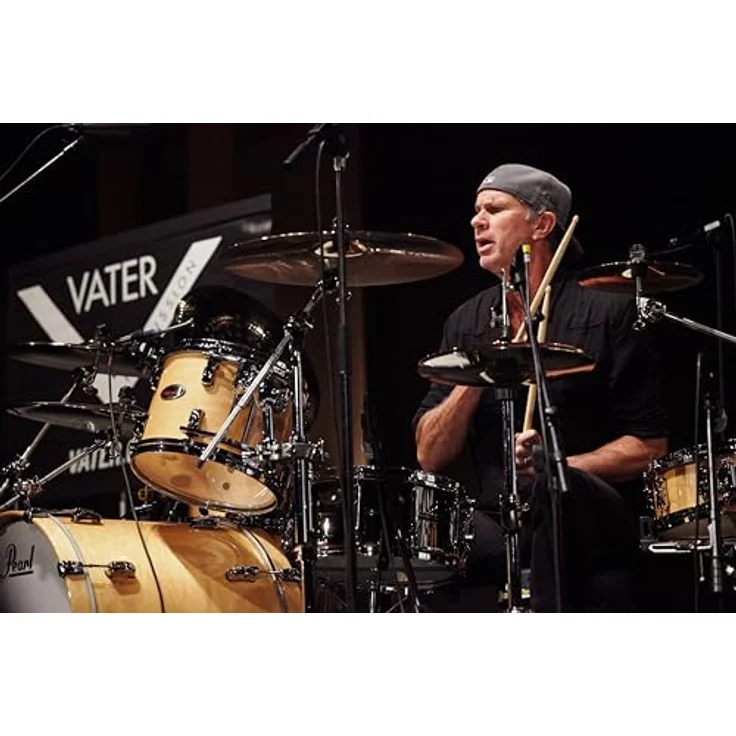 Vater Chad Smith's Funk Blaster Wood, Signature Drumsticks aus Hickory mit Holzkopf, 16" Länge, Durchmesser 0,605" – Bild 2