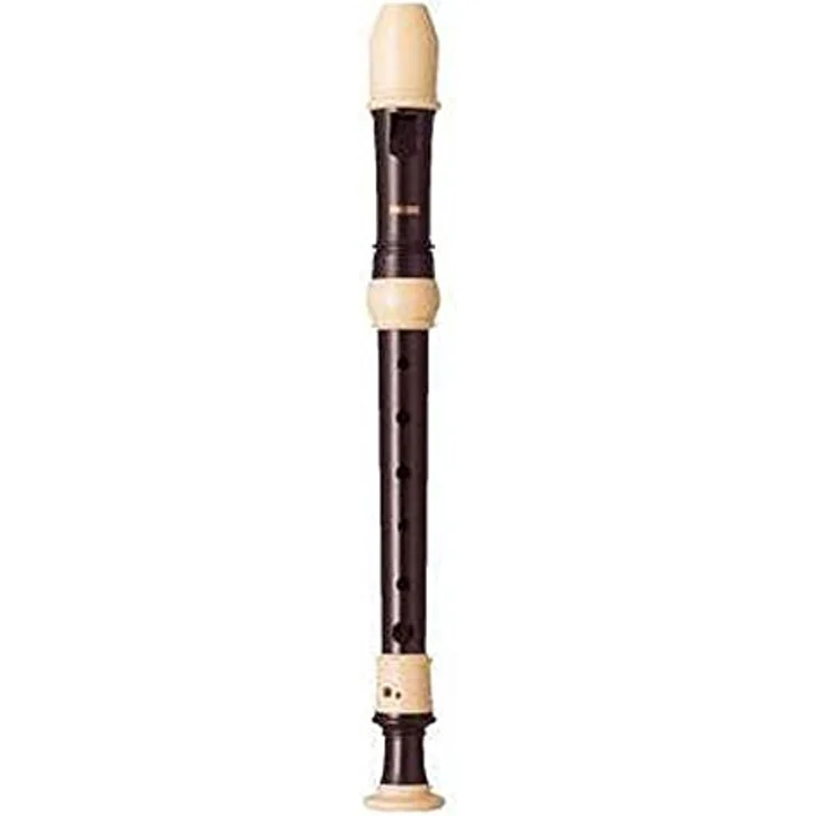Yamaha YRS-302 BIII Soprano Recorder, barocke Griffweise, Doppelloch, dunkelbraun mit weißen Ringen, inkl. Tasche und Zubehör – Bild 1