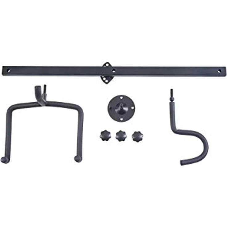 Rockstand Acoustic Guitar Wall Hanger, Gitarrenständer für 1 Klassik/Western Gitarre oder Akustik Bass, schwarz, mit Schaumstoffpolsterung und Pin-Lock System – Bild 2