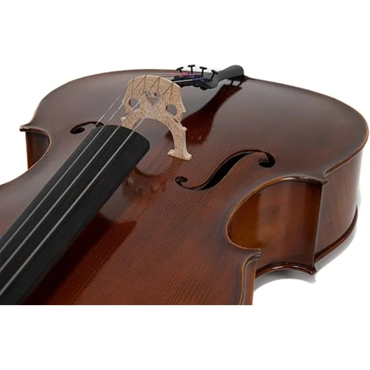Gewa Allegro VC1 A Cello 1/4 MB, vollmassives Antik Cello aus europäischen Tonhölzern mit naturharzlackierter Oberfläche, braun-bernsteinfarben – Bild 5