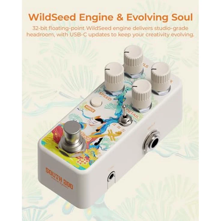 Klowra South Zoo Voice Synth, digitales polyphones Voice-Synth-Pedal mit Triple-Voice-Synthese und USB-C-Anschluss – Bild 6