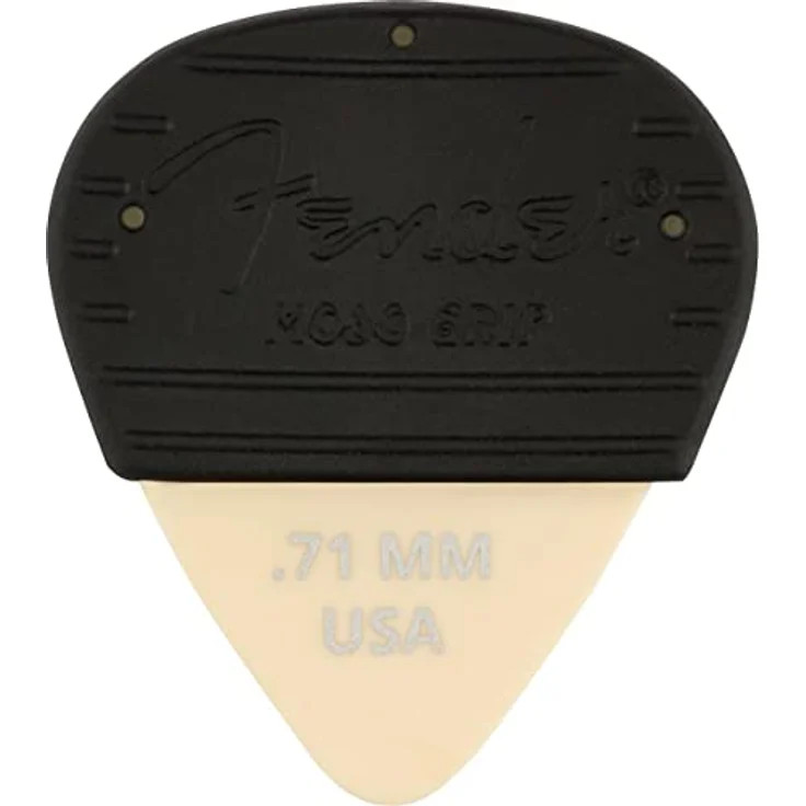 Fender® MOJO GRIP PICKS 3er Pack DURA-TONE DELRIN 351 Plektren für Gitarre, Stärke: .71mm, Farbe: Olympic White