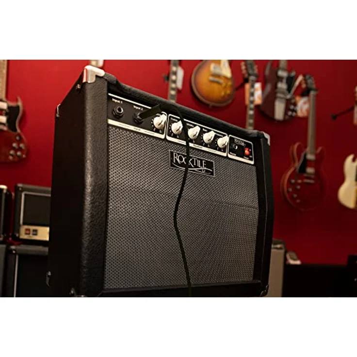 Rocktile BA-30 Jaco Basscombo 30 Watt, Bassverstärker im Combo-Format für aktive und passive Bässe, 10" Lautsprecher, 3-Band Equalizer mit Presence-Regler, schwarz – Bild 2