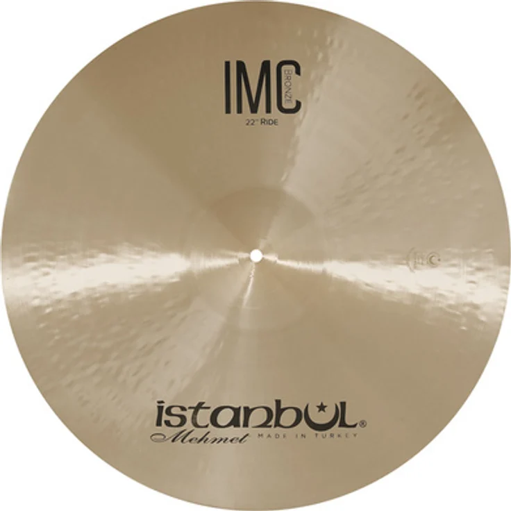 Istanbul Mehmet 22" Ride IMC Natural, Schlagzeugbecken aus B20 Bronze mit natürlichem Finish