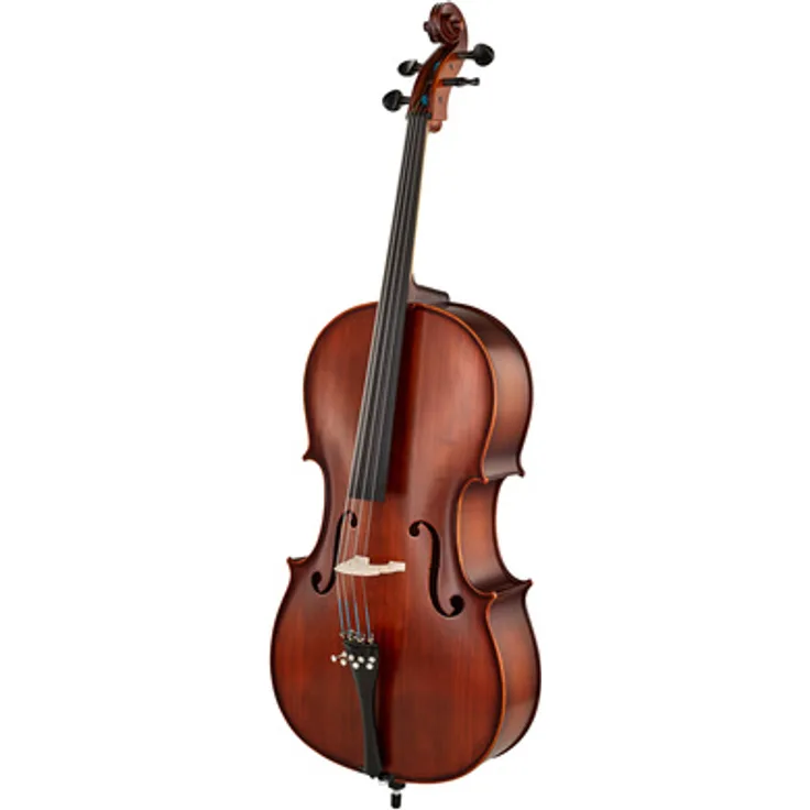Roth & Junius Europe 4/4 AS Student Cello, matt lackiert, massive Fichtendecke, Ahornboden und -hals, inkl. Jargar Classic Besaitung, Bogen und Tasche, leicht antik