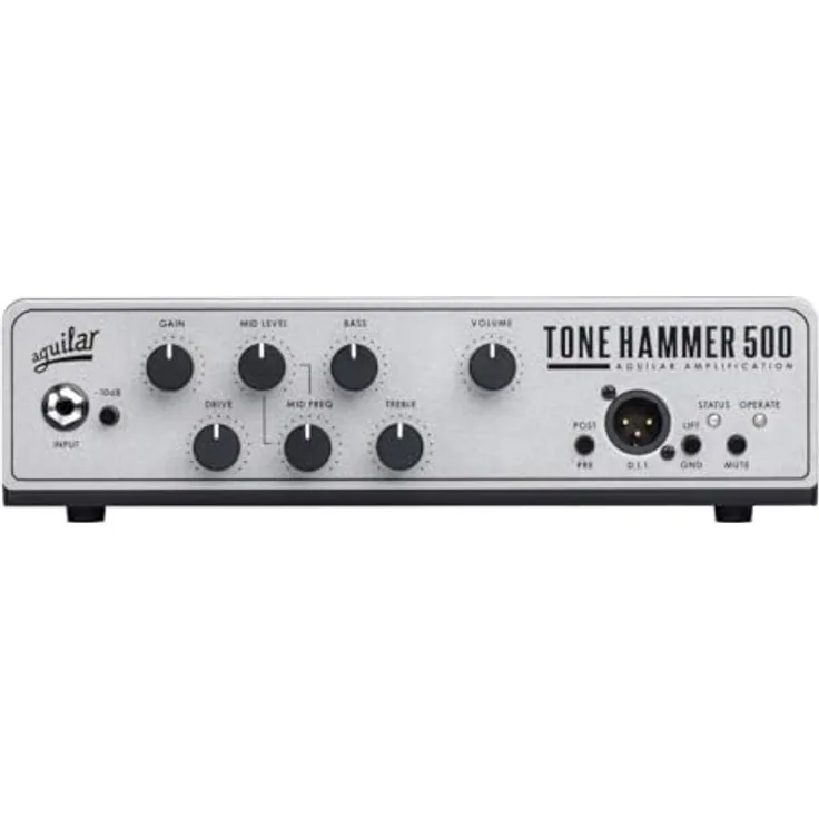 Aguilar Tone Hammer 500 V2, Bass Topteil mit 500 Watt Leistung, Class D Endstufe, EQ und AGS-Schaltung
