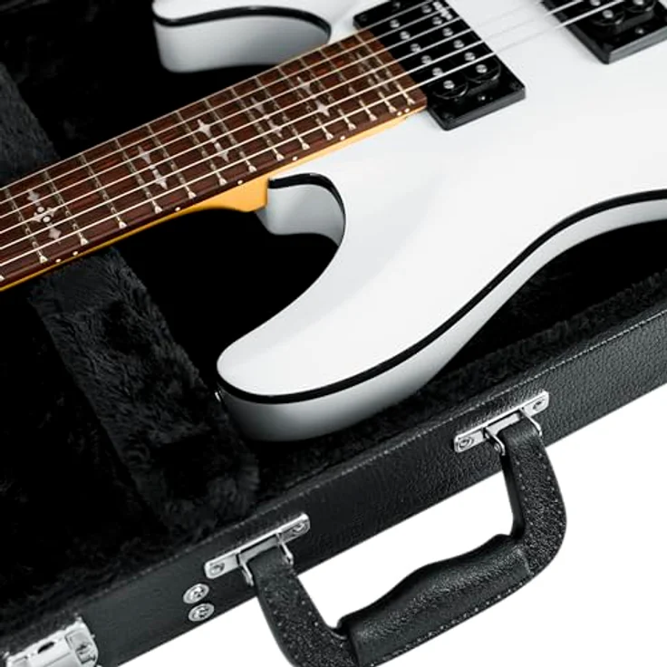 Gator GW - Electric Guitar Case, Koffer für E-Gitarre aus Sperrholz, Schwarz, Innenmaße 105 cm x 32 cm x 9 cm, Gewicht 3,81 kg – Bild 15