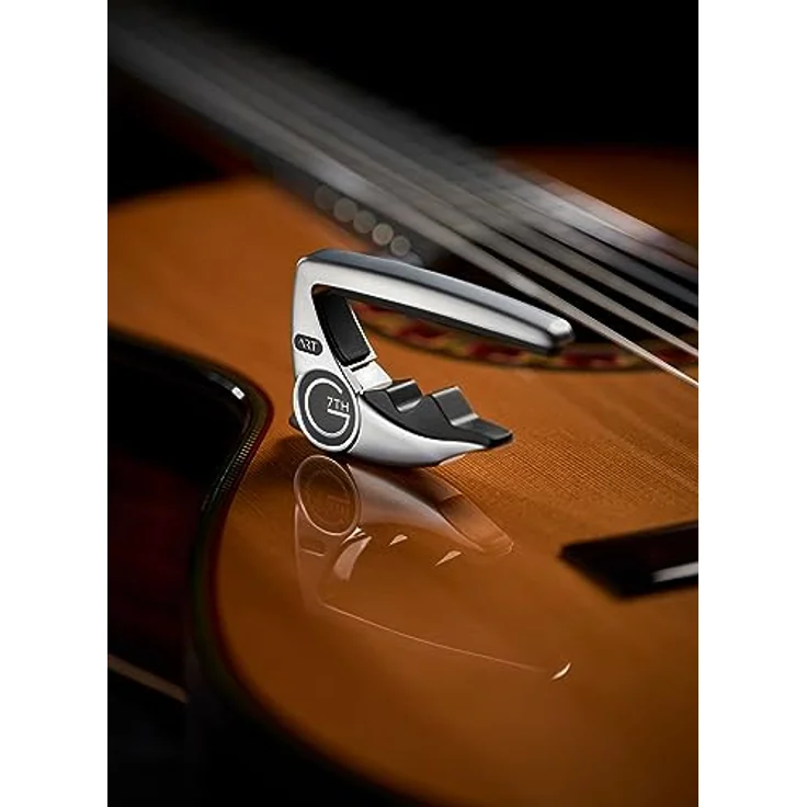G7th Performance 3 Art Classic Silv, Kapodaster mit Adaptive Radius Technology für Konzert- und Flamencogitarren, silber – Bild 3
