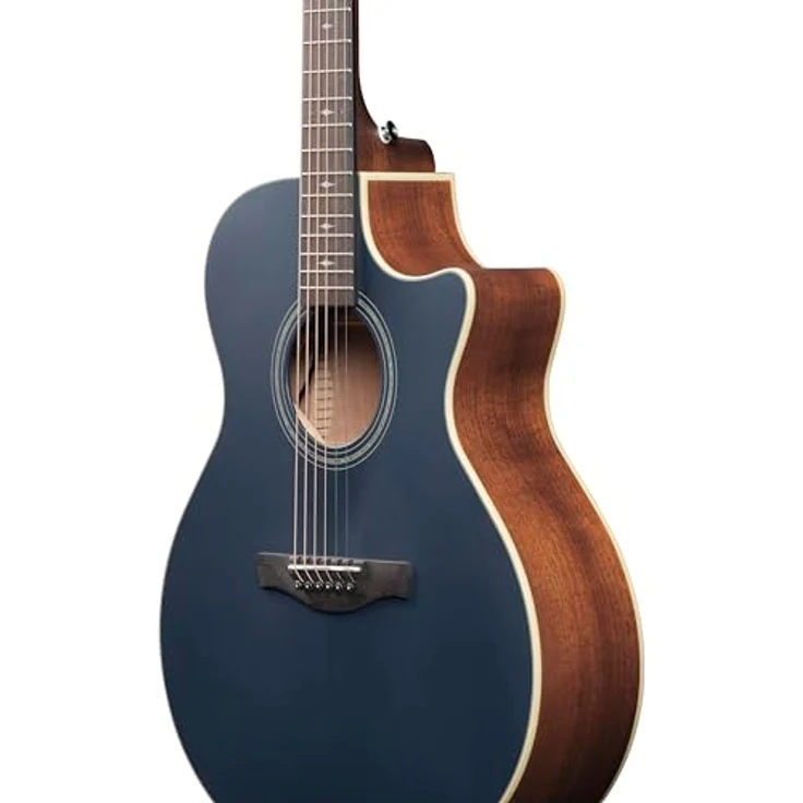 Ibanez AE100-DBF, Westerngitarre 6-saitig mit massiver Sitka-Fichtendecke, Dark Tide Blue Flat – Bild 2