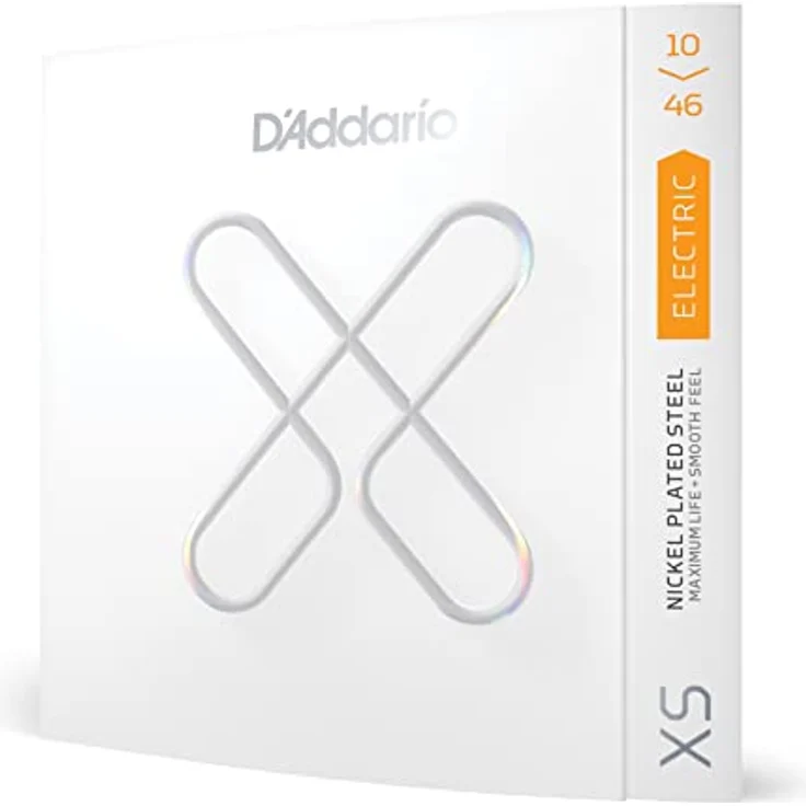 Daddario XSE1046, Regular Light E-Gitarren Saitensatz aus Nickel Plated Steel, Stärken .010 - .046, Polymer Coating, hergestellt in U.S.A. – Bild 1