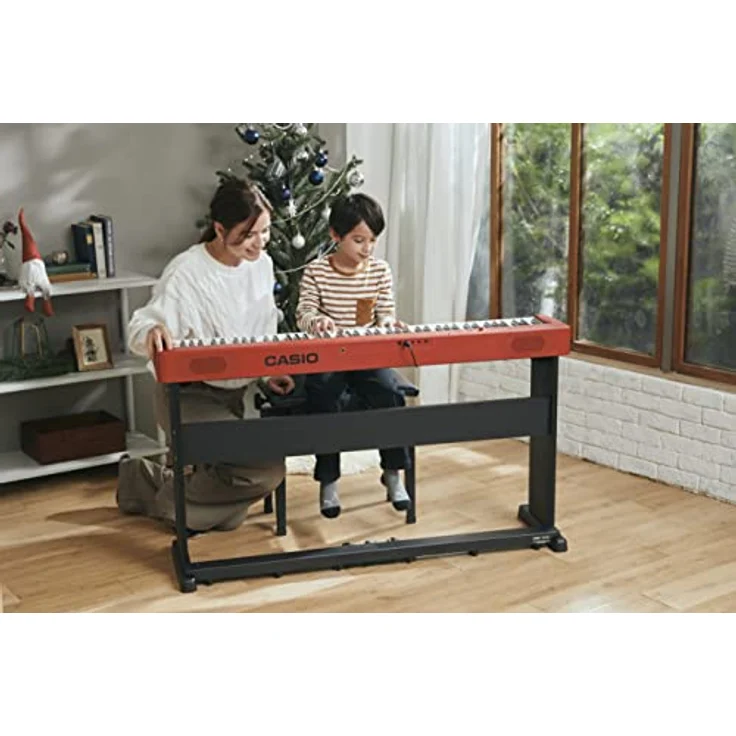 Casio CDP-S160 RD, Digitalpiano mit 88 Tasten, 64-stimmiger Polyphonie, 10 Sounds, Duet Mode, rot – Bild 5