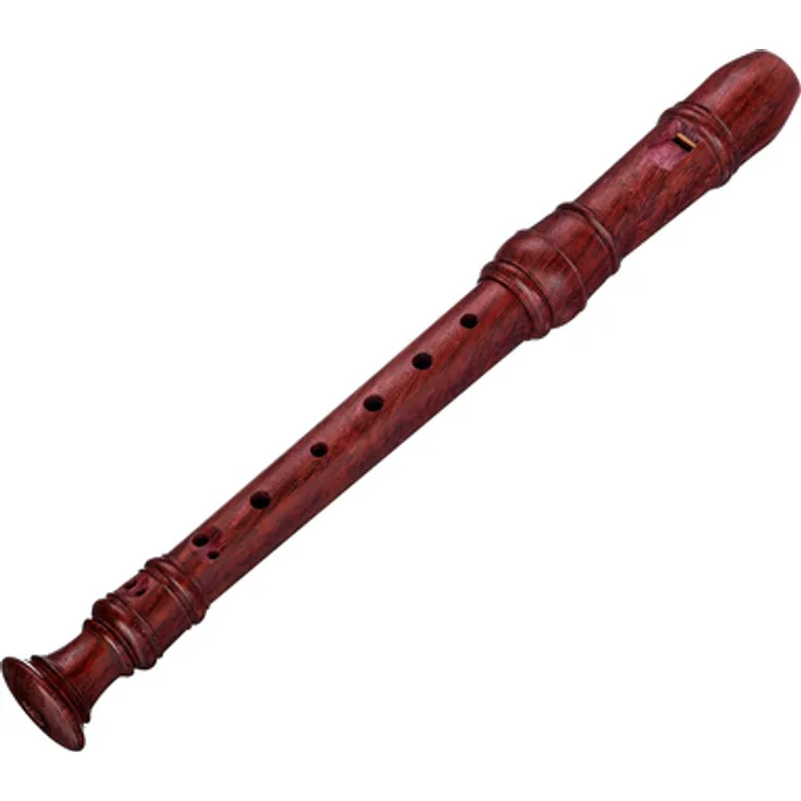 Moeck 4109 Rottenburgh Sopranino, Sopraninoblockflöte aus Amaranth, barocke Griffweise, a1 = 442 Hz, inkl. Etui, Wischerstab und Pflegeanleitung