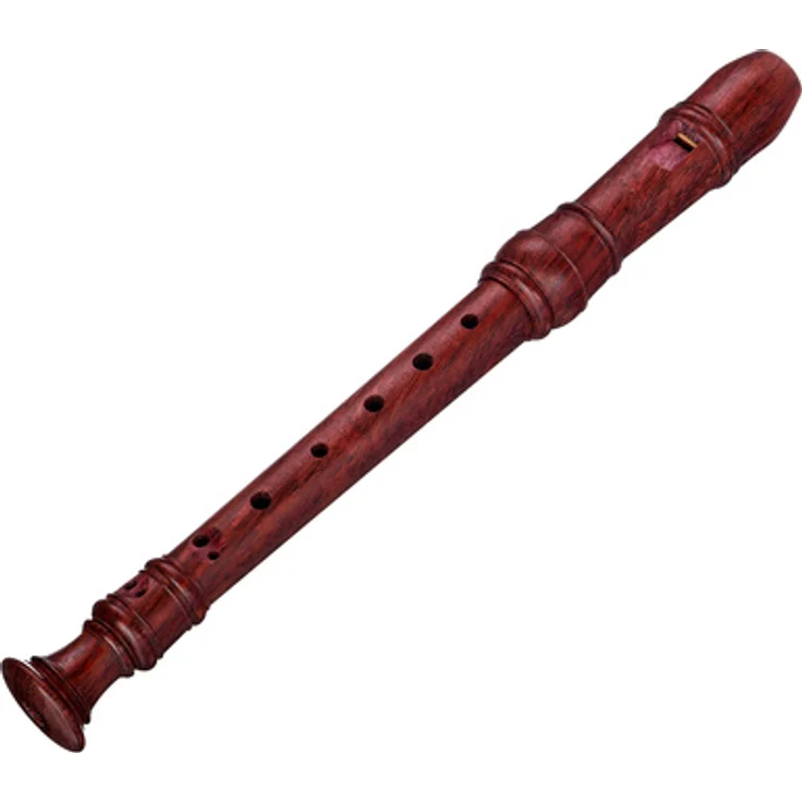 Moeck 4109 Rottenburgh Sopranino, Sopraninoblockflöte aus Amaranth, barocke Griffweise, a1 = 442 Hz, inkl. Etui, Wischerstab und Pflegeanleitung