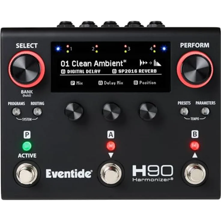 Eventide H90 Harmonizer Dark LTD, Multi-Effektpedal für E-Gitarre mit 70 Effekt-Algorithmen, schwarz – Bild 2