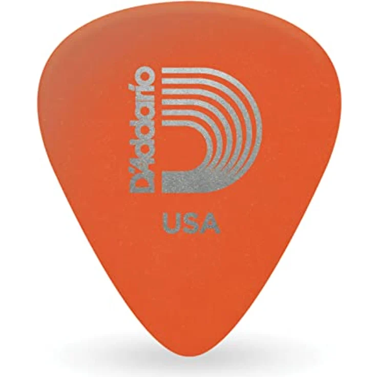 Planet Waves Duralin Picks, Orange, 100 Stück, Standardform, Stärke Light