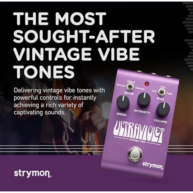 Strymon Ultraviolet Univibe, Gitarren-Effektpedal mit Chorus, Vibrato, drei Bias-Einstellungen, 300 Presets und MIDI-Konnektivität – Bild 2