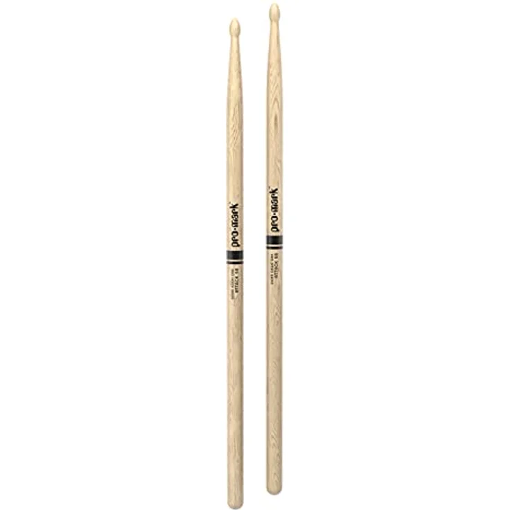 Pro Mark PW5AW 5A Classic Attack Oak, Drumsticks aus japanischem Eichenholz mit ovalem Holzkopf, Länge 40,60 cm, Durchmesser 1,40 cm – Bild 4