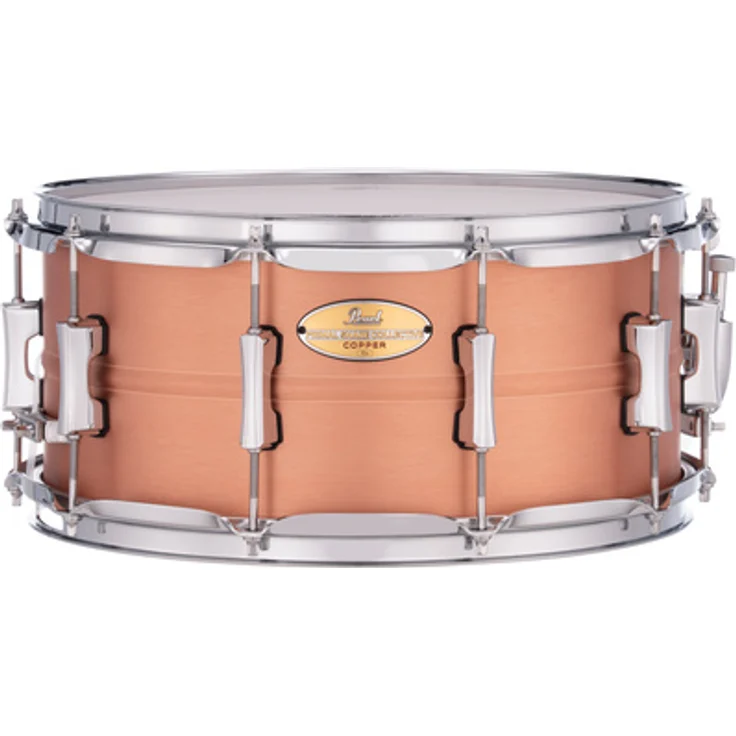 Pearl 14"x6,5" Primal Collective Kupfer Snare, dunkler bassbetonter Ton, 1mm Kessel, 2,3mm Spannreifen
