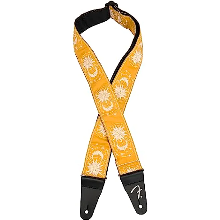 Fender AV II Sun Strap BB, Gitarrengurt in Butterscotch Blonde, Längenverstellung 86-150 cm, Polyester Jacquard gewebt