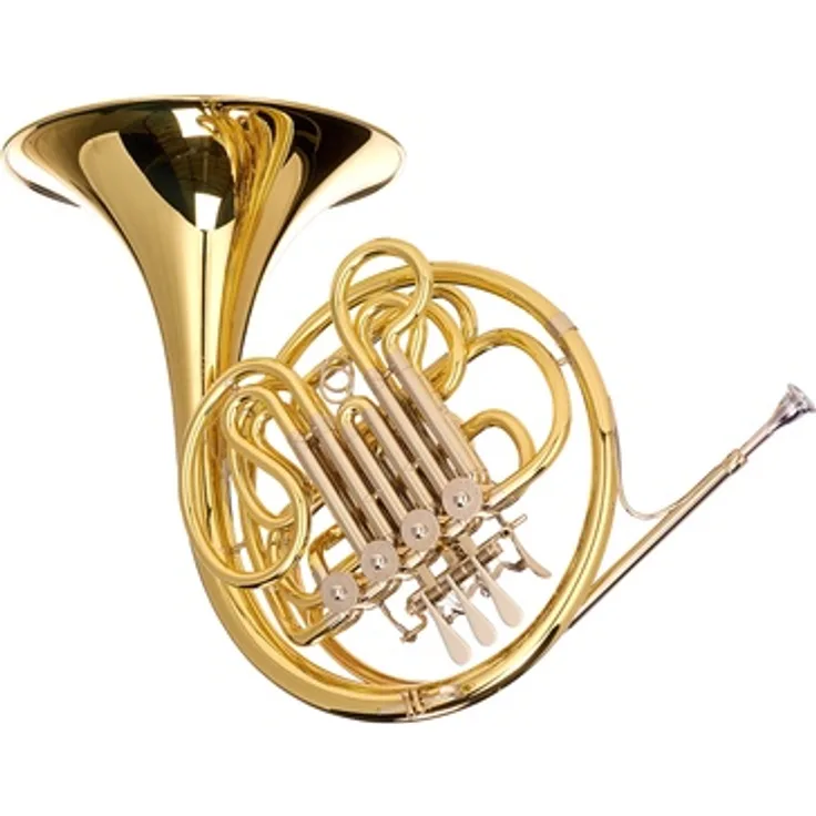 Hans Hoyer 801-L Double Horn, F/Bb Doppelhorn mit 310 mm Schallstück, Goldmessing Mundrohr und hochwertige Lackierung, inkl. Mundstück und Koffer