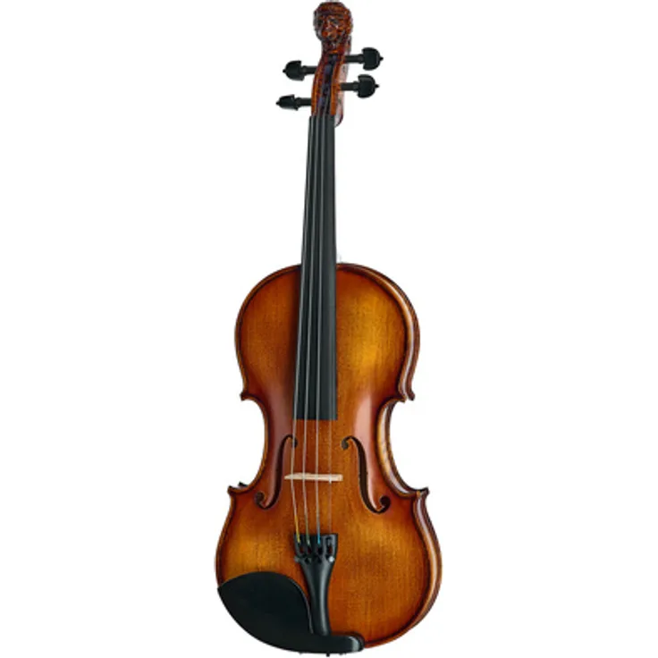 Roth & Junius Europe Lion`s Head Violine St/E, Stradivari Modell 4/4, vollmassiv, mit Ebenholz-Ausstattung und dunkel-brauner Antik-Lackierung