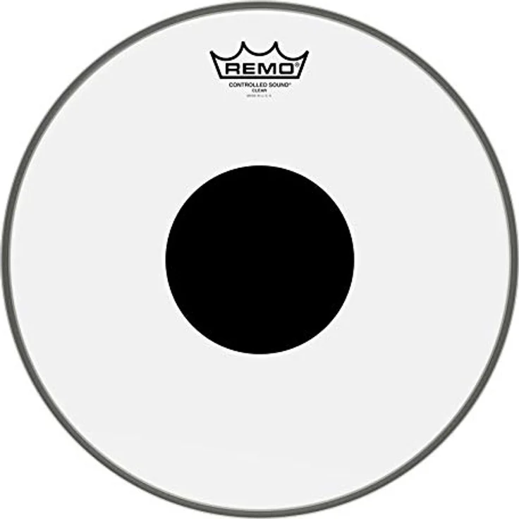 Remo Controlled Sound Clear CS-0313-10, Tom-Fell mit klaren Tönen und Black Dot für präzise Klangkontrolle – Bild 2