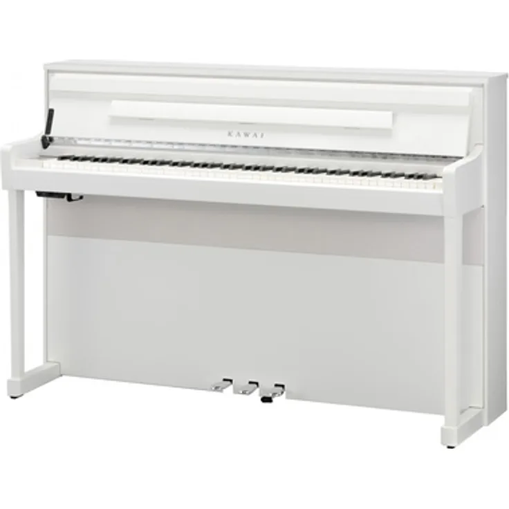 Kawai CA-901 W, Digitalpiano mit 88 gewichteten Tasten, 96 Sounds, 256-stimmiger Polyphonie und 5" Touch Screen Display, weiß