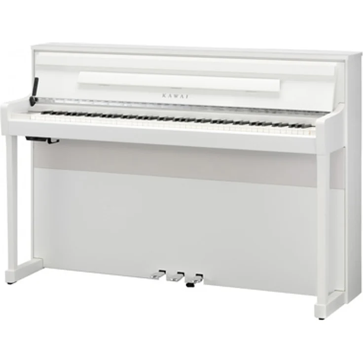 Kawai CA-901 W, Digitalpiano mit 88 gewichteten Tasten, 96 Sounds, 256-stimmiger Polyphonie und 5" Touch Screen Display, weiß