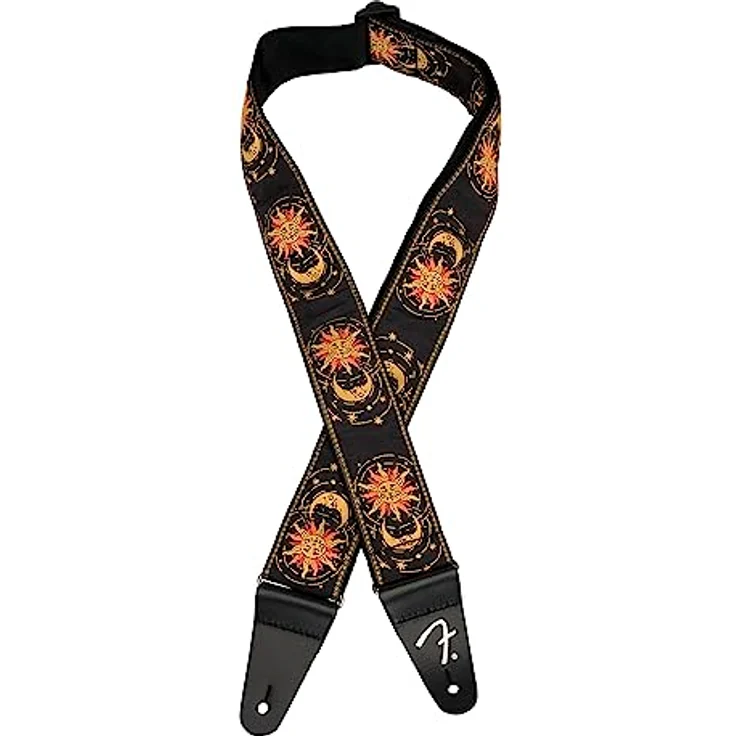 Fender AV II Sun Strap, Gitarrengurt aus Polyester Jacquard, verstellbar von 86-150 cm, Farbe: Sunburst – Bild 1