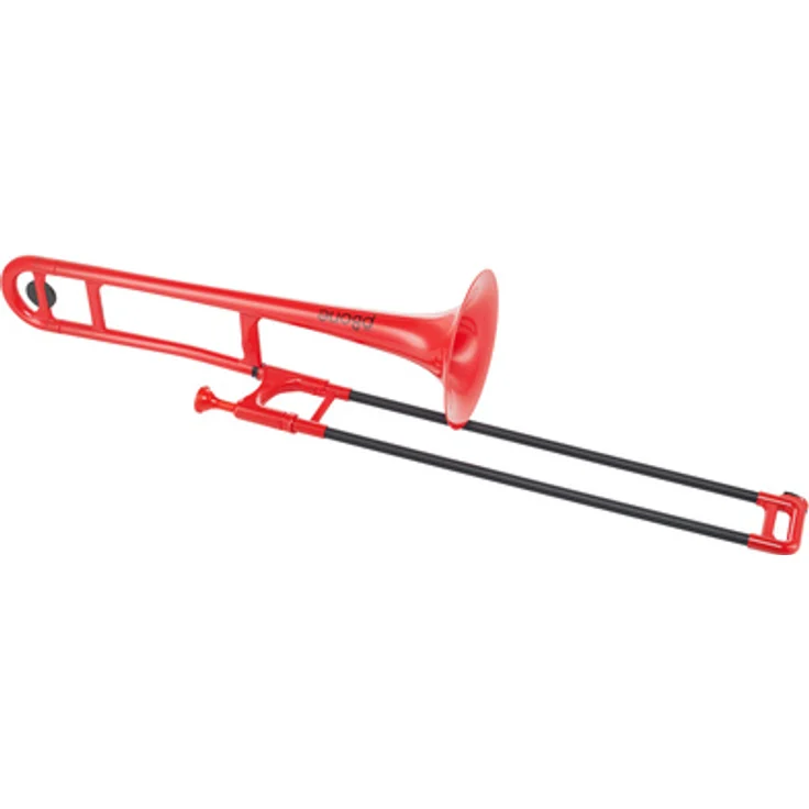 pBone music pBone Red, Bb-Tenorposaune aus ABS-Kunststoff, leicht und widerstandsfähig, inkl. Mundstück und Gig Bag
