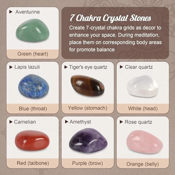 DiDiBirDi Traditionelle Klangschale 8cm mit 7 Chakra Kristallen, handgefertigt in Nepal für Meditation und Yoga - Geschenkidee für Frauen und Männer – Bild 3