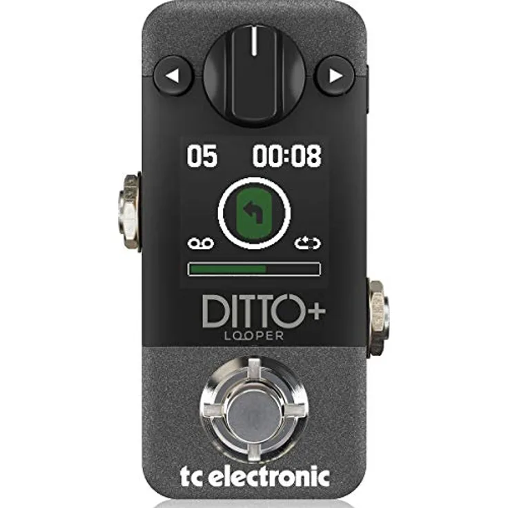 tc electronic Ditto + Looper, Gitarren-Effektgerät mit 60 Minuten Loopzeit, 99 Loops und unbegrenzten Overdubs